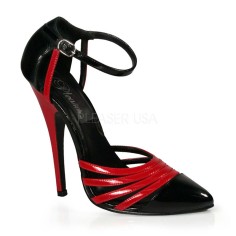 Domina-412 - Black Red  Patent