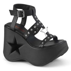 Dynamite-12 - Black Vegan Leather