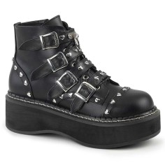 EMILY-315 - Black Vegan Leather