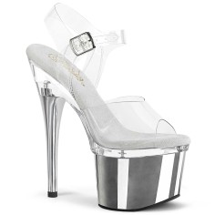 Esteem-708 - Clear Silver Chrome