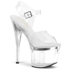 Esteem-708 - Clear Silver Chrome