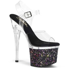Esteem-708LG - Clear Black Multi Glitter