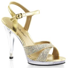 Fabulicious FLAIR-419G - Gold Multi Glitter Clear