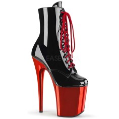 Flamingo-1020 - Black Pat Red Chrome  
