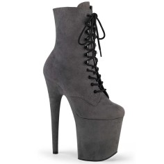 Flamingo-1020FS - Gray Faux Suede  