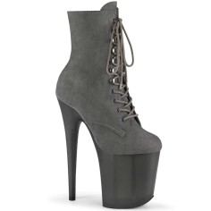 Flamingo-1020FST - Gray Faux Suede  