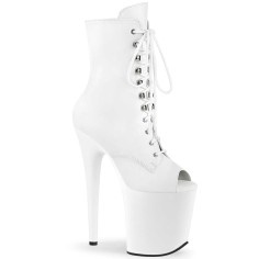 Flamingo-1021 - White Faux Leather Matte