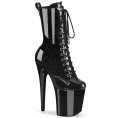 Flamingo-1040GP - Black Glitter Patent