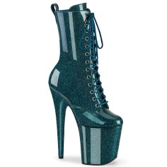 Flamingo-1040GP - Teal Glitter Patent