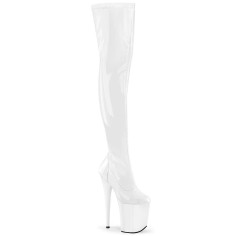 Flamingo-3000 - White Stretch Patent