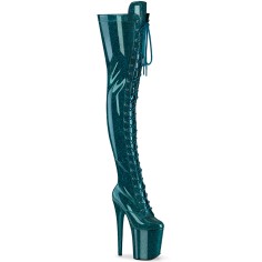 Flamingo-3020GP - Teal Glitter Patent