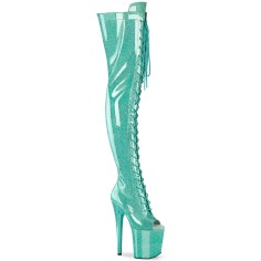Flamingo-3021GP - Blue Glitter Patent