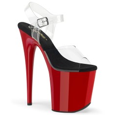 Flamingo-808 - Clear Black Red Patent