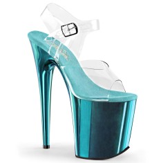 FLAMINGO-808 - Clear Turquoise Chrome
