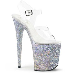 Flamingo-808LG - Clear Silver Multi Glitter  