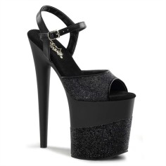 Flamingo-809-2G - Black Glitter/Black-Glitter
