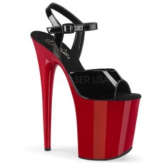 Flamingo-809 - Black Patent Red