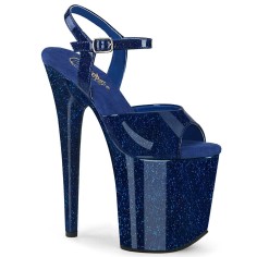 Flamingo-809GP - Navy Blue Glitter Patent