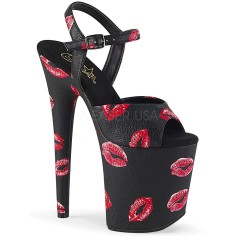 Flamingo-809KISSES - Black Faux Leather  