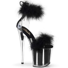 Flamingo-824F - Clear Black Fur Matching