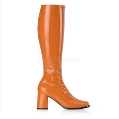 Funtasma Gogo-300 - Orange Stretch Patent
