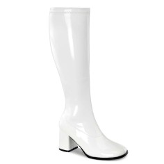 Funtasma Gogo-300Wc - White Stretch Patent