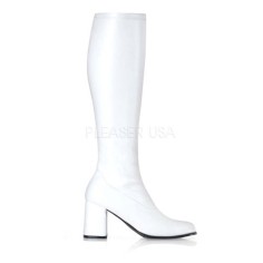 Funtasma Gogo-300 - White Stretch Pu