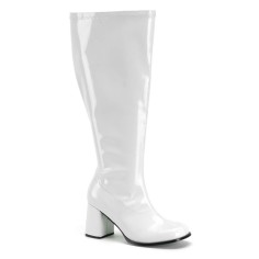 Funtasma Gogo-300X - White Stretch Patent