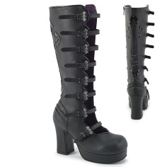 Gothika-160 - Black Vegan Leather