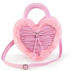Hb-631 Heart Handbag - Baby Pink