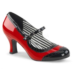 Jenna-06 - Red Black Pat  