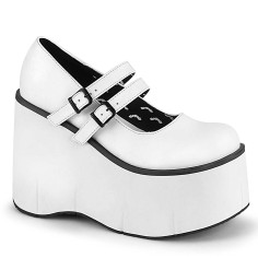 Kera-08 - White Vegan Leather  