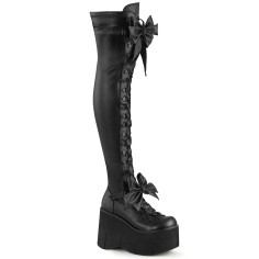 Kera-303 - Black Stretch Vegan Leather  