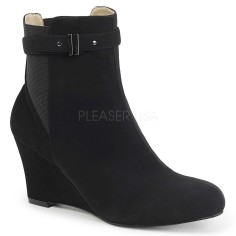 Kimberly-102 - Black Nubuck Suede  