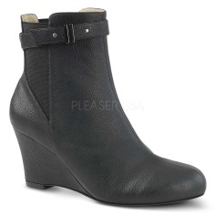 Kimberly-102 - Black Faux Leather  