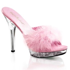 Lip-101-8 - Baby Pink Satin-Fur/Clear