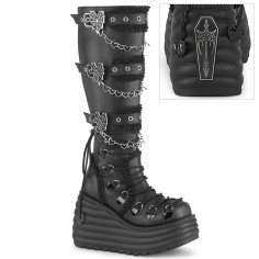 Morte-215 - Black Vegan Leather