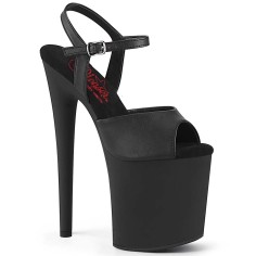 Naughty-809 - Black Faux Leather Matte