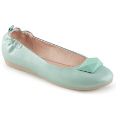 Olive-08 - Aqua Faux Leather  