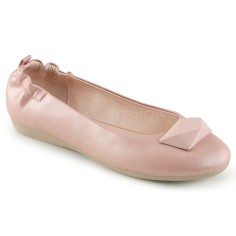 Olive-08 - Pink Faux Leather  