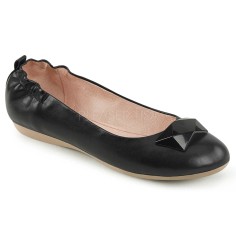 Olive-08 - Black Faux Leather  