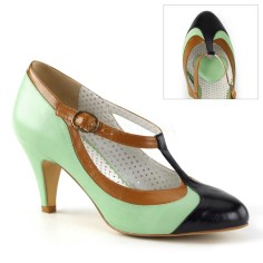 PEACH-03 - Mint Multi Faux Leather