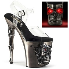 Rapture-808-LT - Clear Satin Pewter Chrome