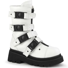 Renegade-55 - White Vegan Leather
