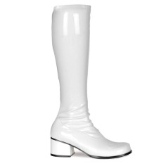 Funtasma Retro-300 - White Stretch Patent