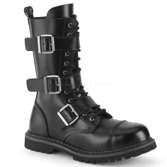 Riot-12BK - Black Leather  