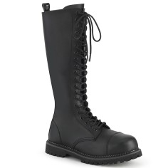 Riot-20 - Black Vegan Leather