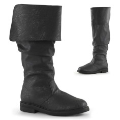 ROBINHOOD-100 - Black Distressed Pu