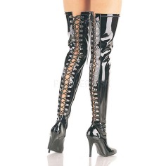Seduce-3063 - Black Stretch Patent