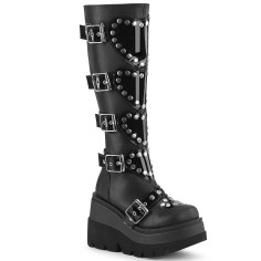 Shaker-210 - Black Vegan Leather